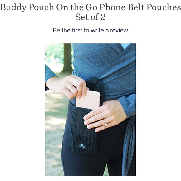 Buddy Pouch On the Go Phone Belt Pouch-Set of 2 - Picture 2 of 9